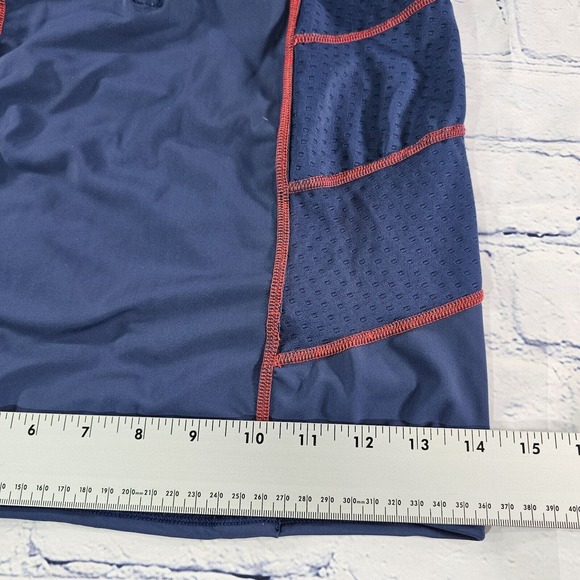 2XU Running Singlet Triathlon Tank Sleeveless 1/2 Zip Blue WOMENS SIZE LARGE - Picture 5 of 10